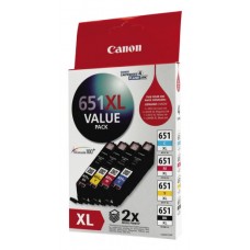 Canon CLI651XLVP  Hi Capacity Value Pack Bk/C/M/Y