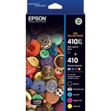 Epson 410XL Black plus 4 Std Colours  Value Pack