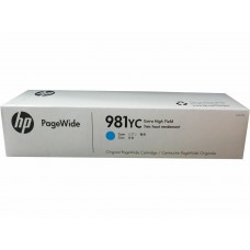 HP 981YC Cyan Hi Capacity genuine Ink Cartridge