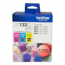 Brother LC133CL 3PK  Ink Colour 3 Pack Ink Cartridge